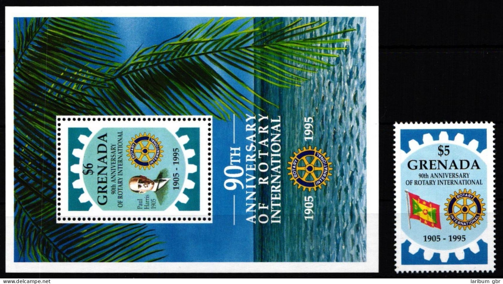 Grenada Block 398 + 2962 Postfrisch Rotarier #NB133 - Grenada (1974-...)