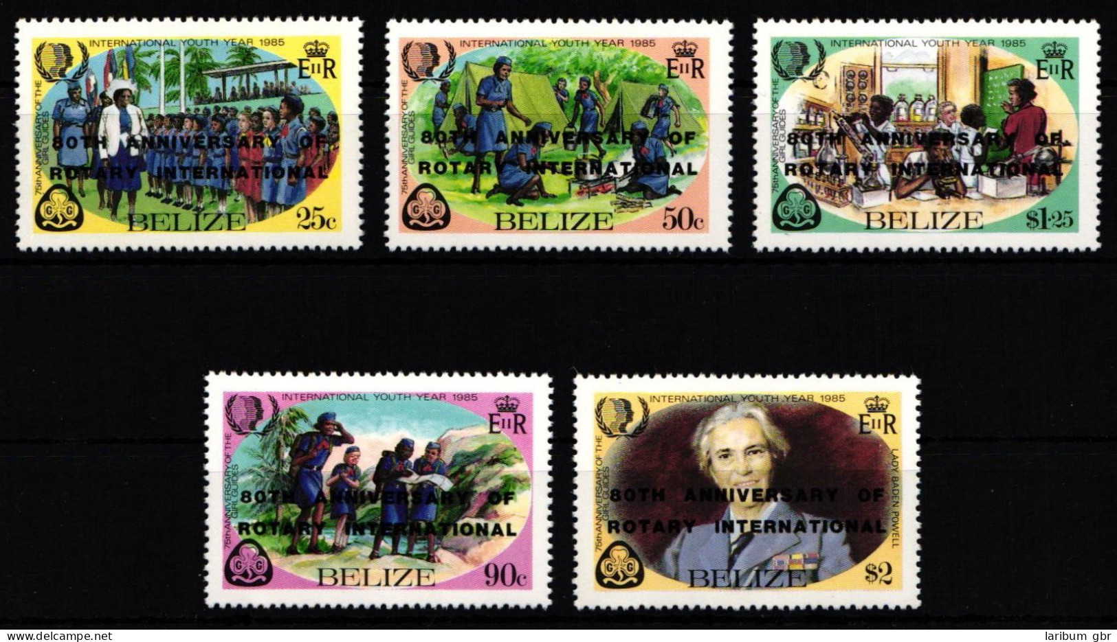 Belize 820-824 Postfrisch Rotarier #NB135 - Belice (1973-...)