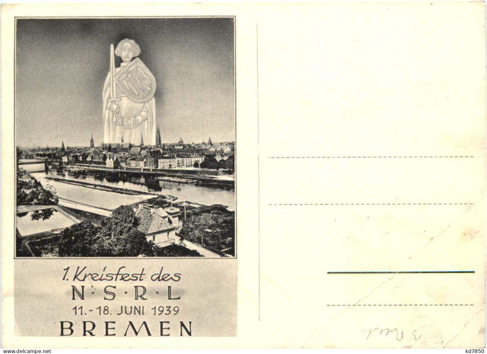 Bremen - 1. Kreisfest Des NSRL 1939 - Bremen