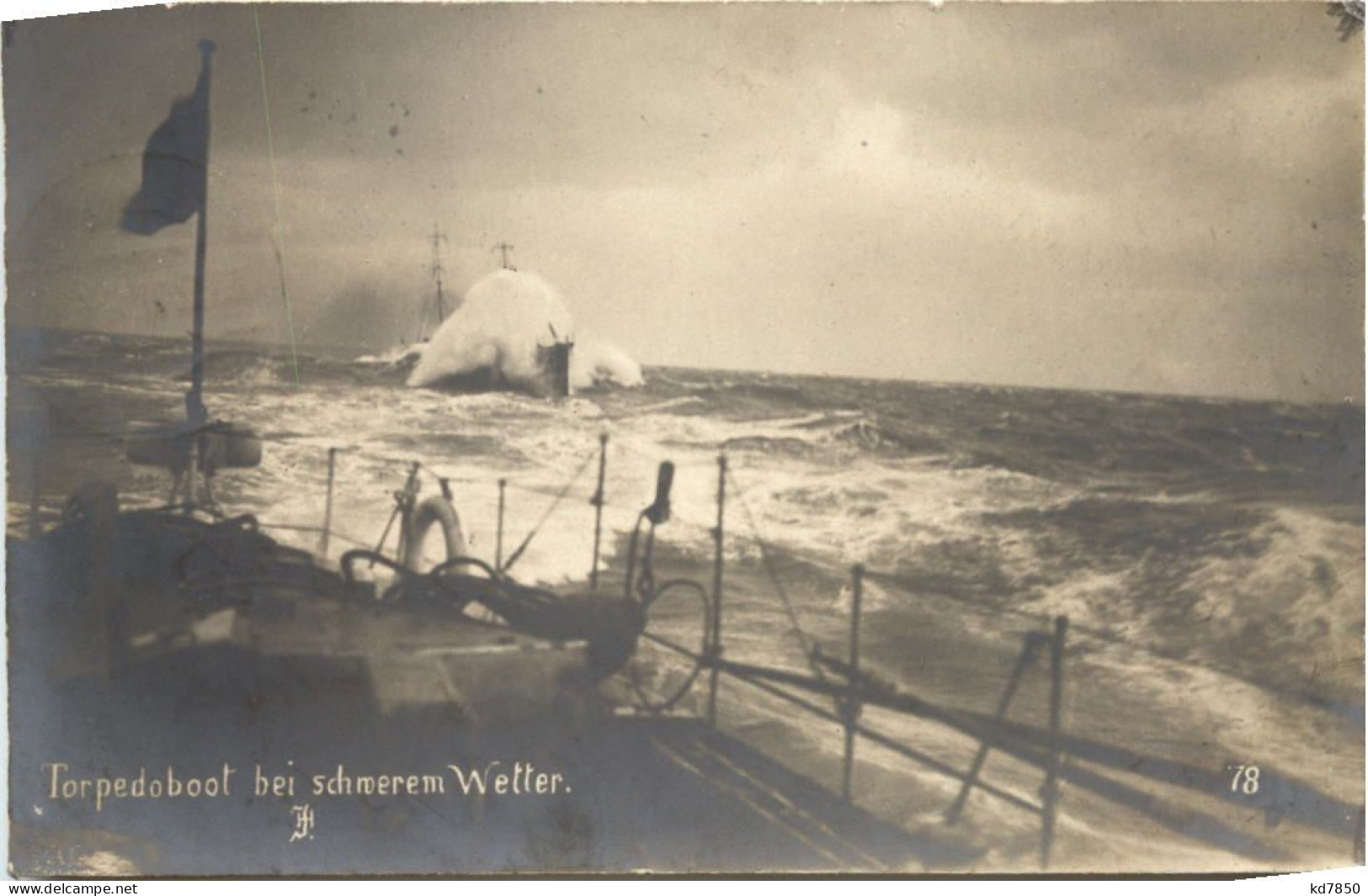 Torpedoboot Bei Schwerem Wetter - Oorlog