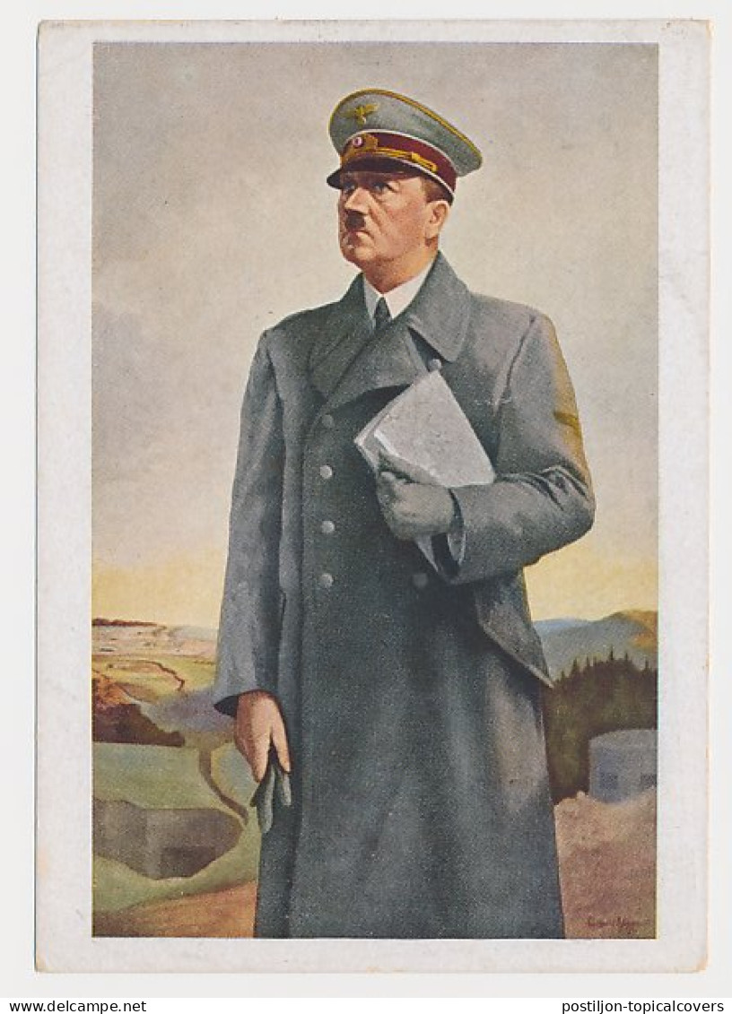 Postcard Deutsches Reich / Germany Adolf Hitler - WO2