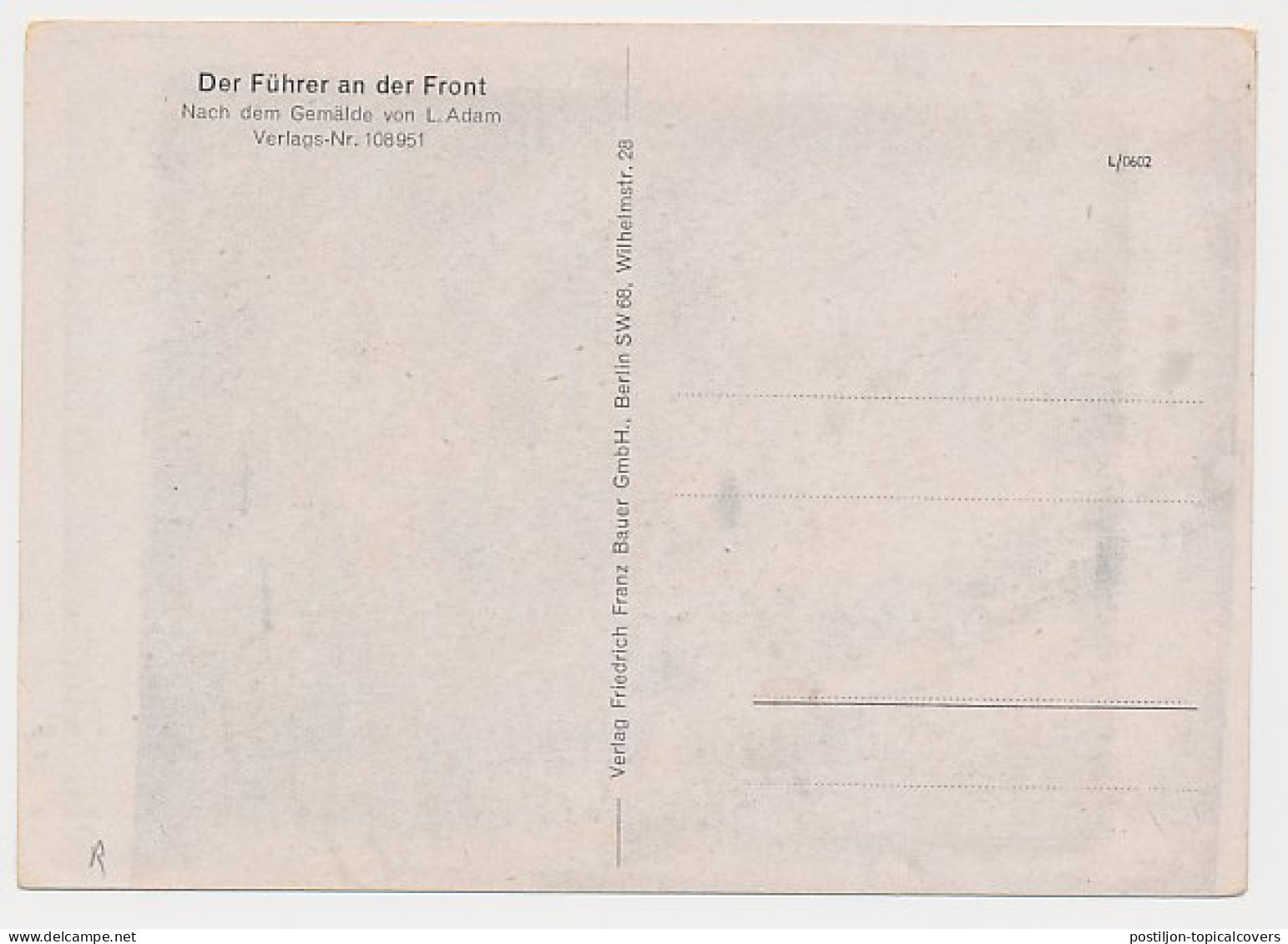 Postcard Deutsches Reich / Germany Adolf Hitler - 2. Weltkrieg