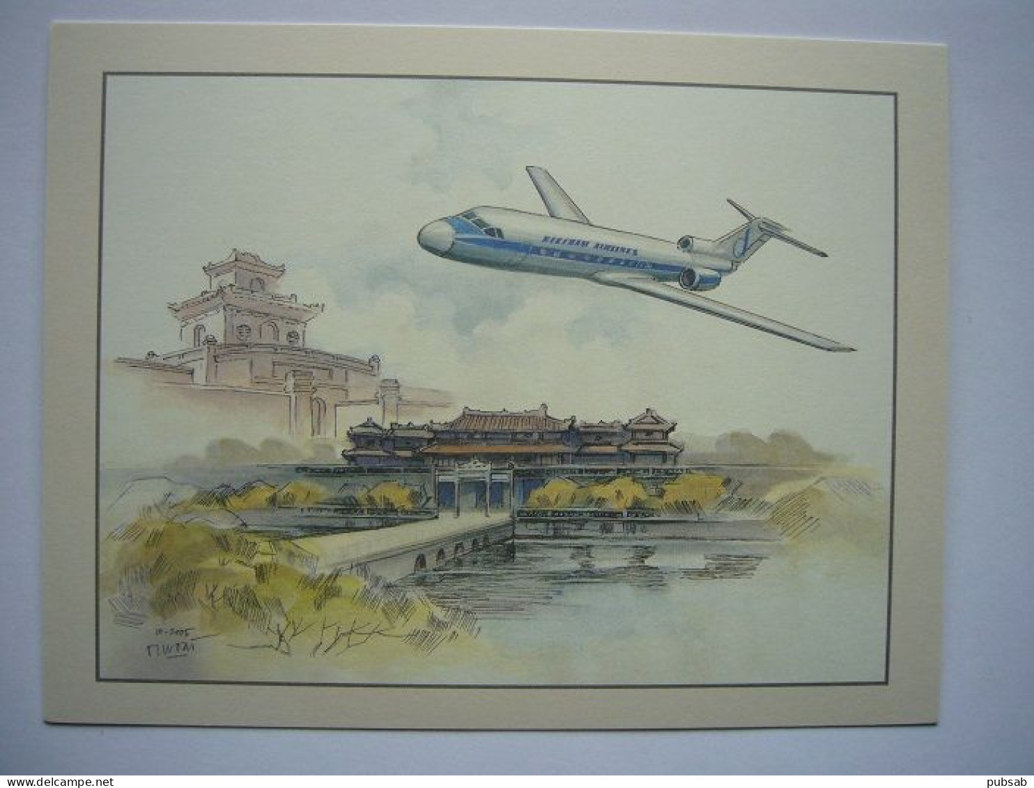 avion / airplane / VIETNAM AIRLINES / 12 CARDS : size : 12,5X16,5cm / airline issue