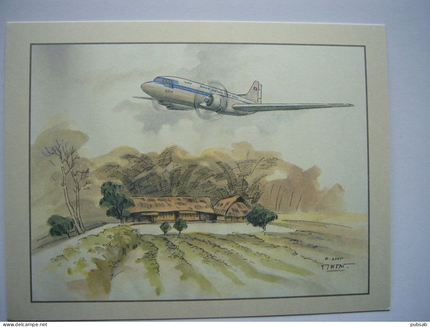 avion / airplane / VIETNAM AIRLINES / 12 CARDS : size : 12,5X16,5cm / airline issue