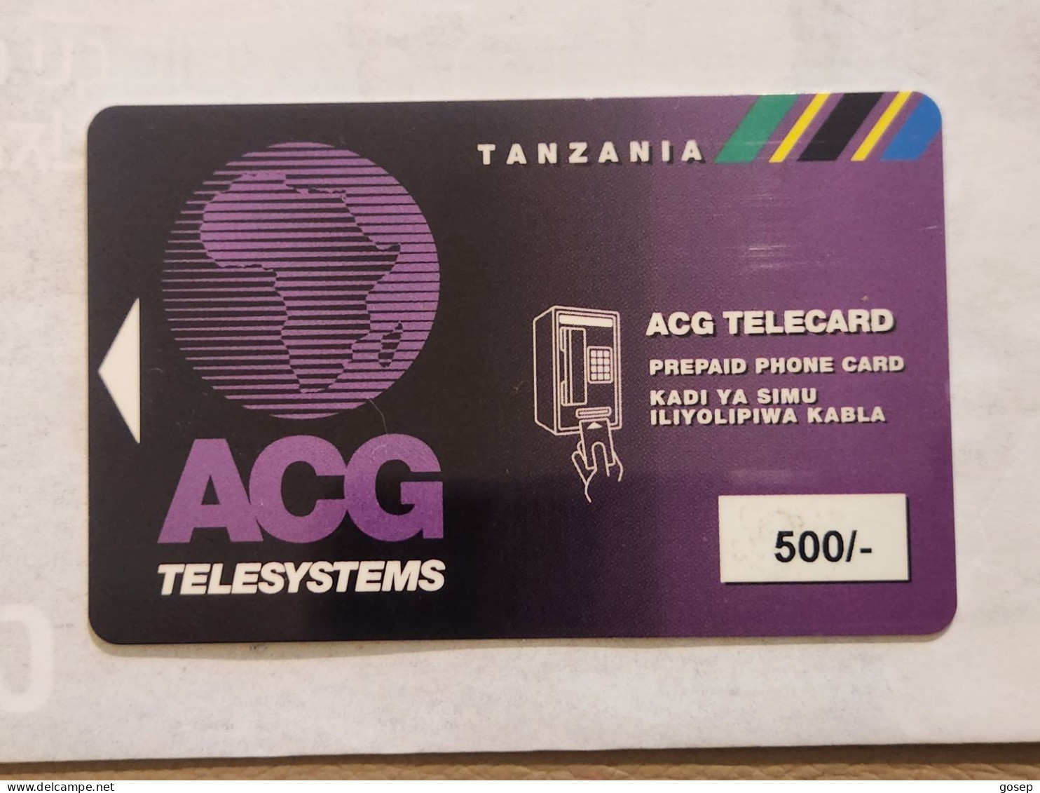 Tanzania-(TZ-ADA-ACG-0001)-ACG Telecard 500-(23)-(Tshs-500)-(6 Months Validity)-(000010000816463)-used Card - Tanzania