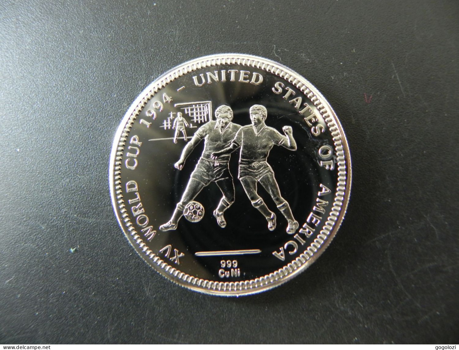 Uganda 1000 Shillings 1993 - Football World Cup USA 1994 - Uganda