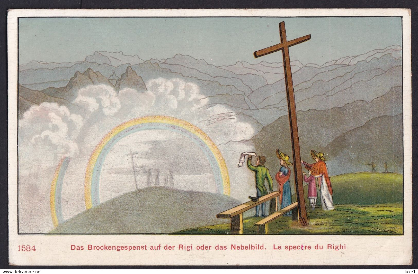 SWITZERLAND  ,   RIGI   ,  OLD  POSTCARD - Otros & Sin Clasificación