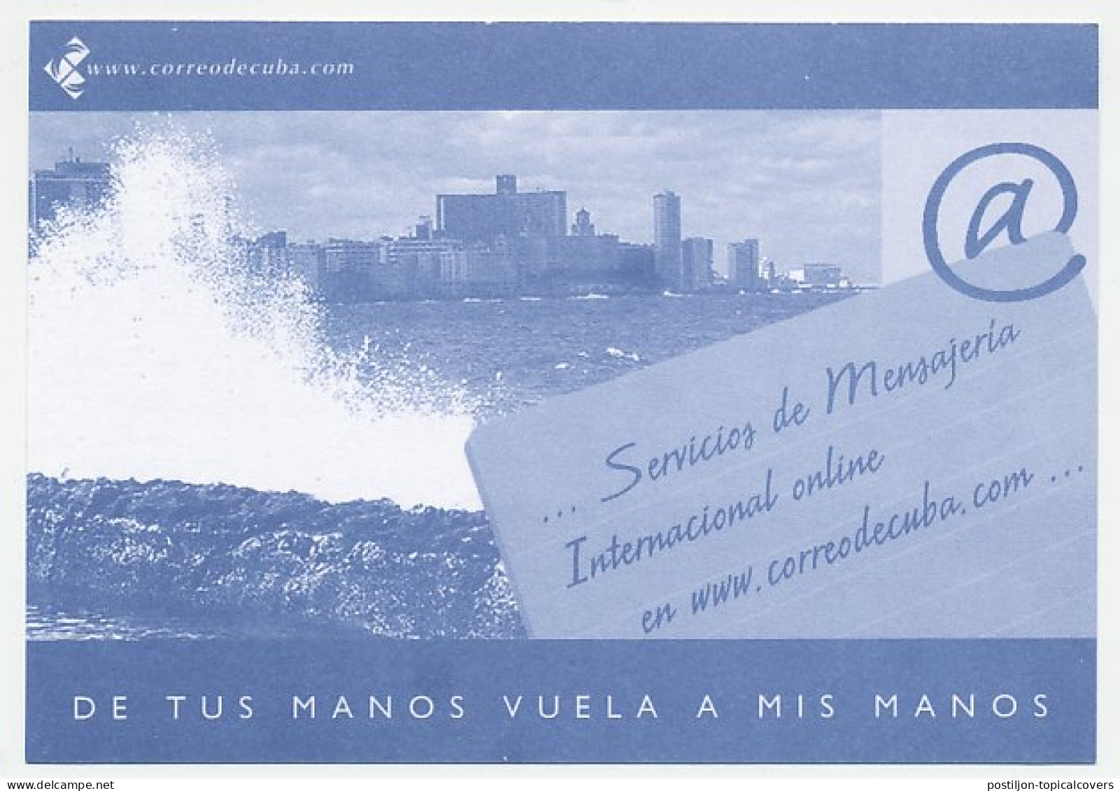 Postal Stationery Cuba @ - Sea - Beach - Informática