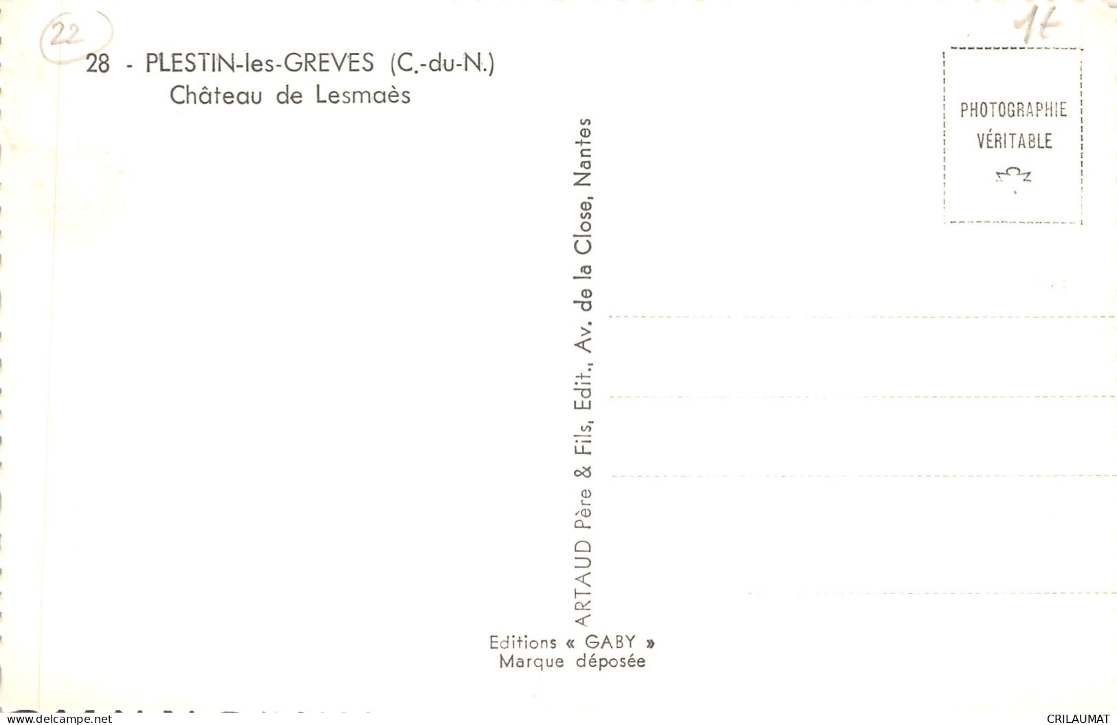 22-PLESTIN LES GREVES-N°6035-E/0367 - Plestin-les-Greves