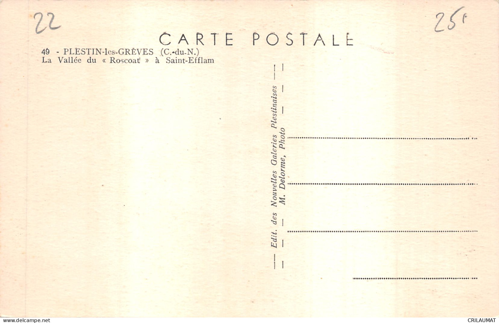 22-PLESTIN LES GREVES-N°6035-E/0333 - Plestin-les-Greves