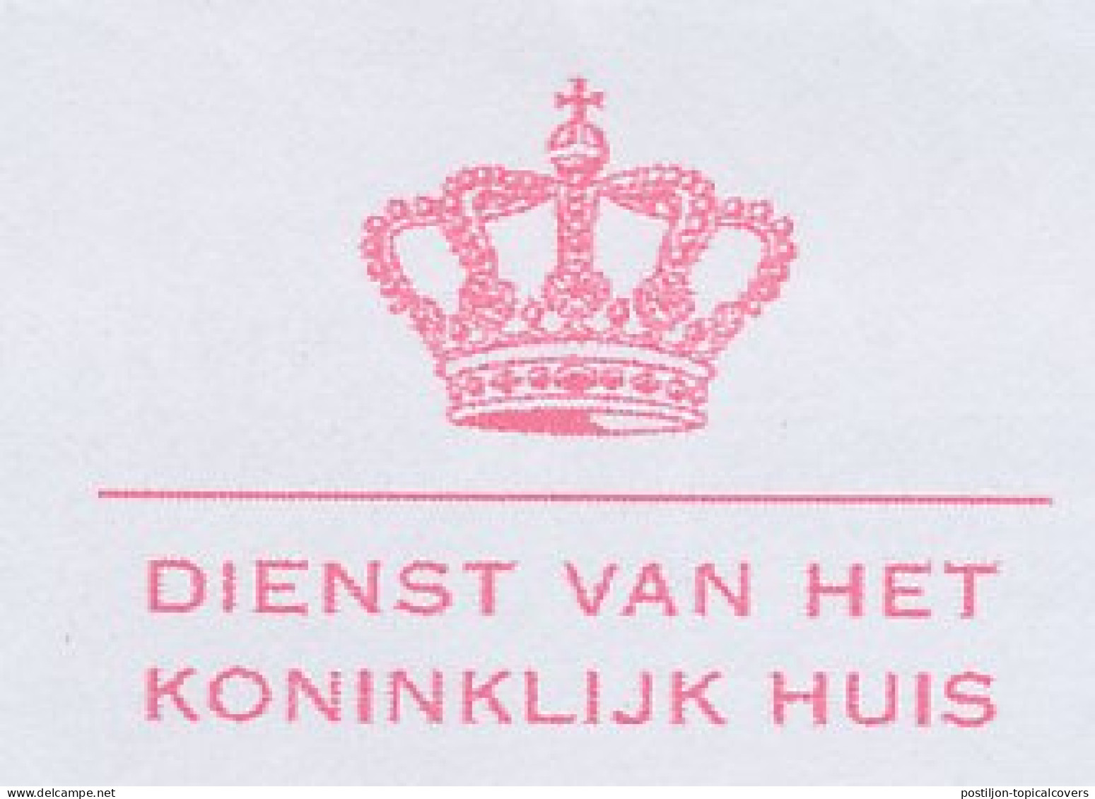 Meter Cover Netherlands 2010 Service Of The Royal House - Crown - Royalties, Royals