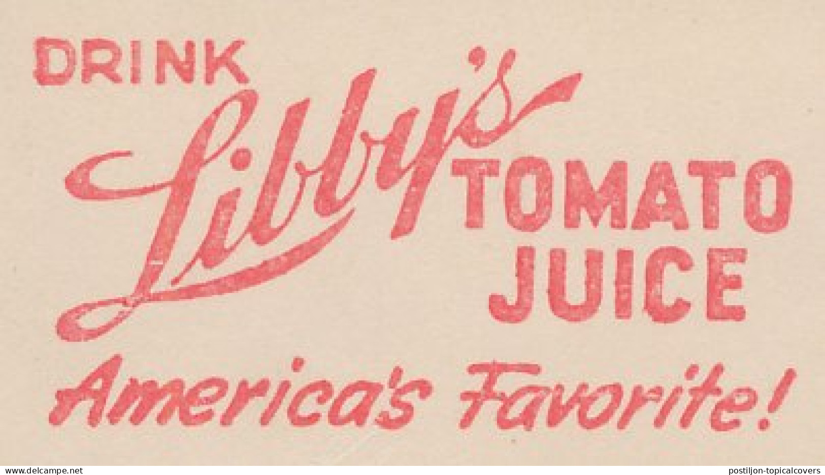 Meter Cut USA 1947 Tomato Juice - Légumes