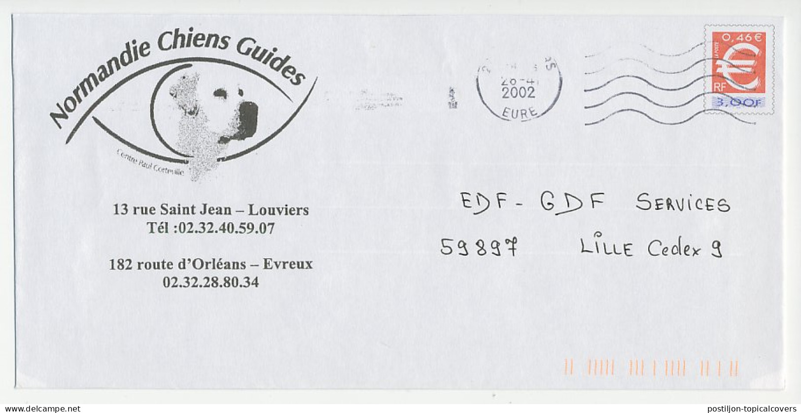 Postal Stationery / PAP France 2002 Guide Dog - Handicap