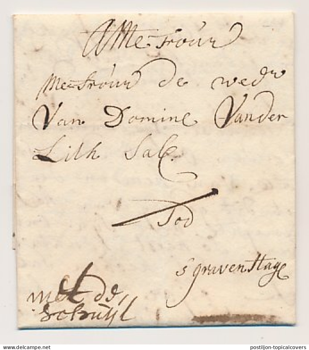 Amsterdam - Den Haag 1727 - Met De Schuijt - ...-1852 Prephilately