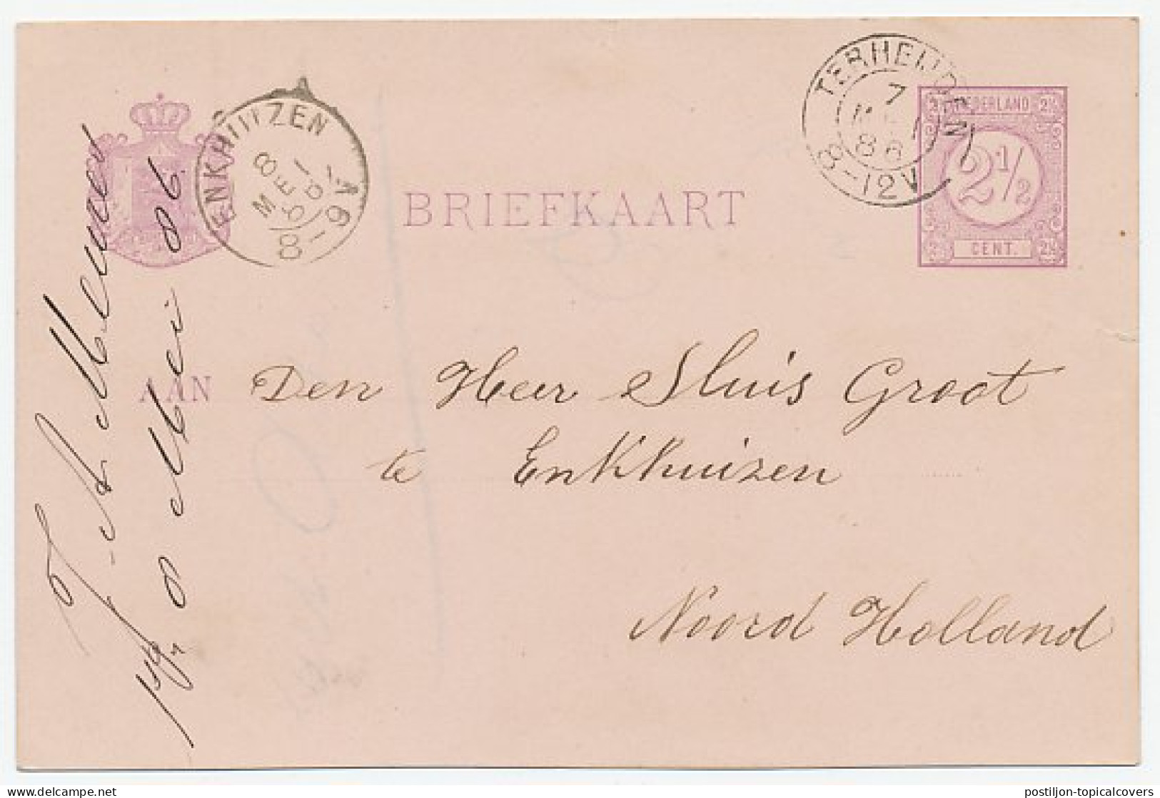 Kleinrondstempel Terheijden 1886 - Unclassified