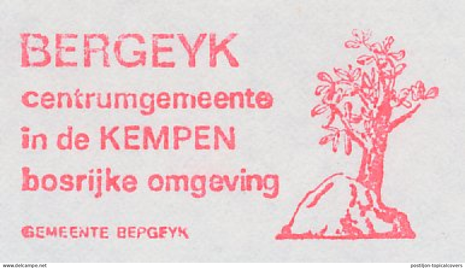 Meter Cover Netherlands 1989 Tree - Oak - Bergeijk - Bomen