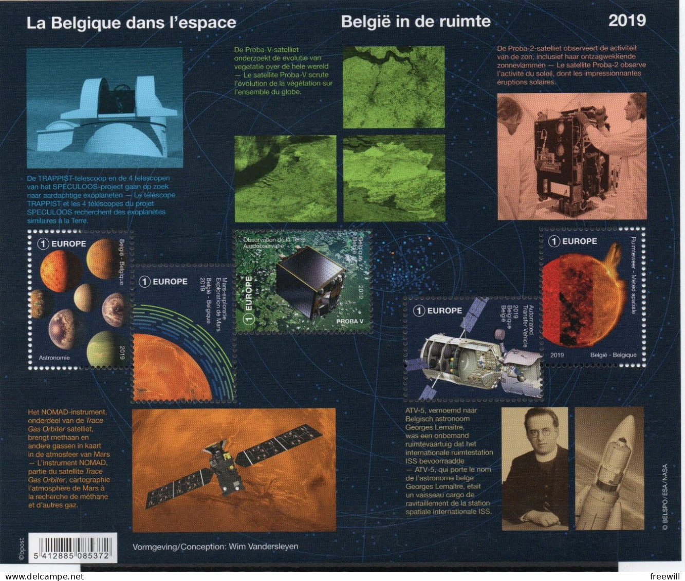 La Belgique Dans L'espace - België In De Ruimte 2019 XXX - 2002-… (€)
