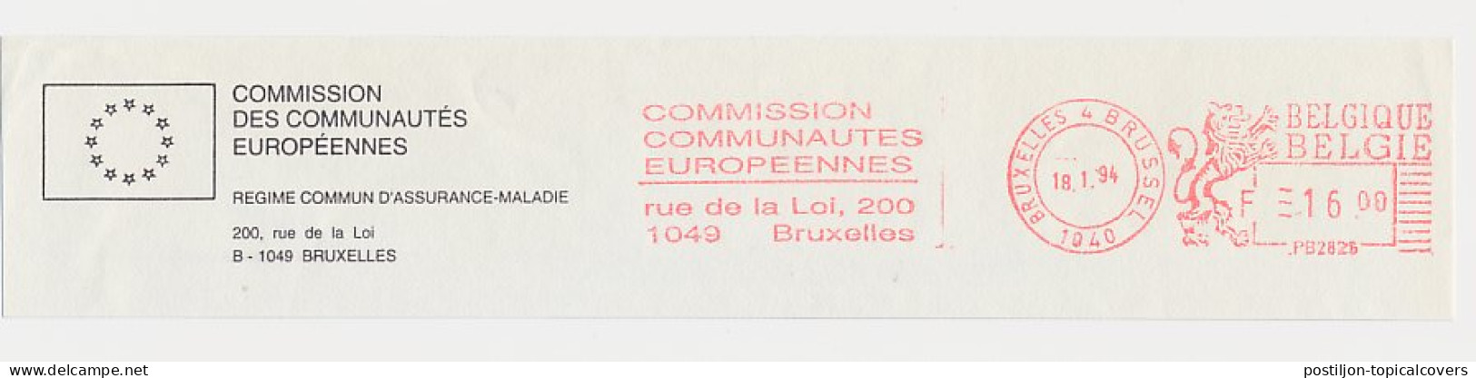 Meter Top Cut Belgium 1994 European Communities Commission - Instituciones Europeas