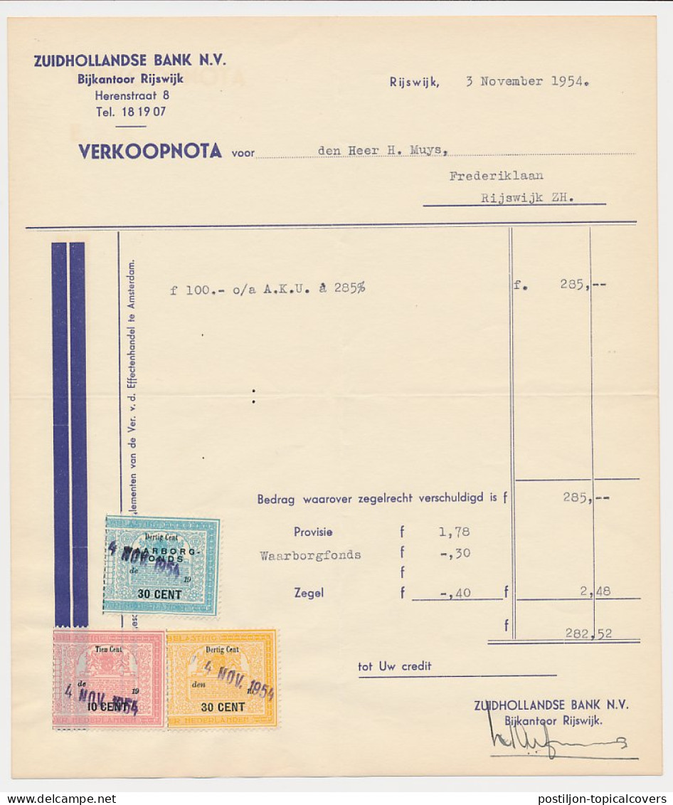 Waarborgfonds 30 CENT - Beursbelasting 30 CENT Den 19.. - Fiscales