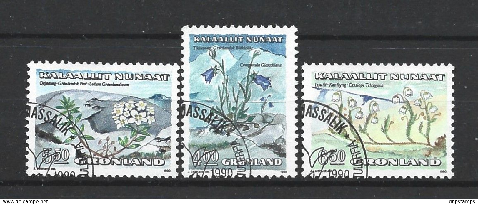Greenland 1990 Protected Flora Y.T. 193/195 (0) - Used Stamps