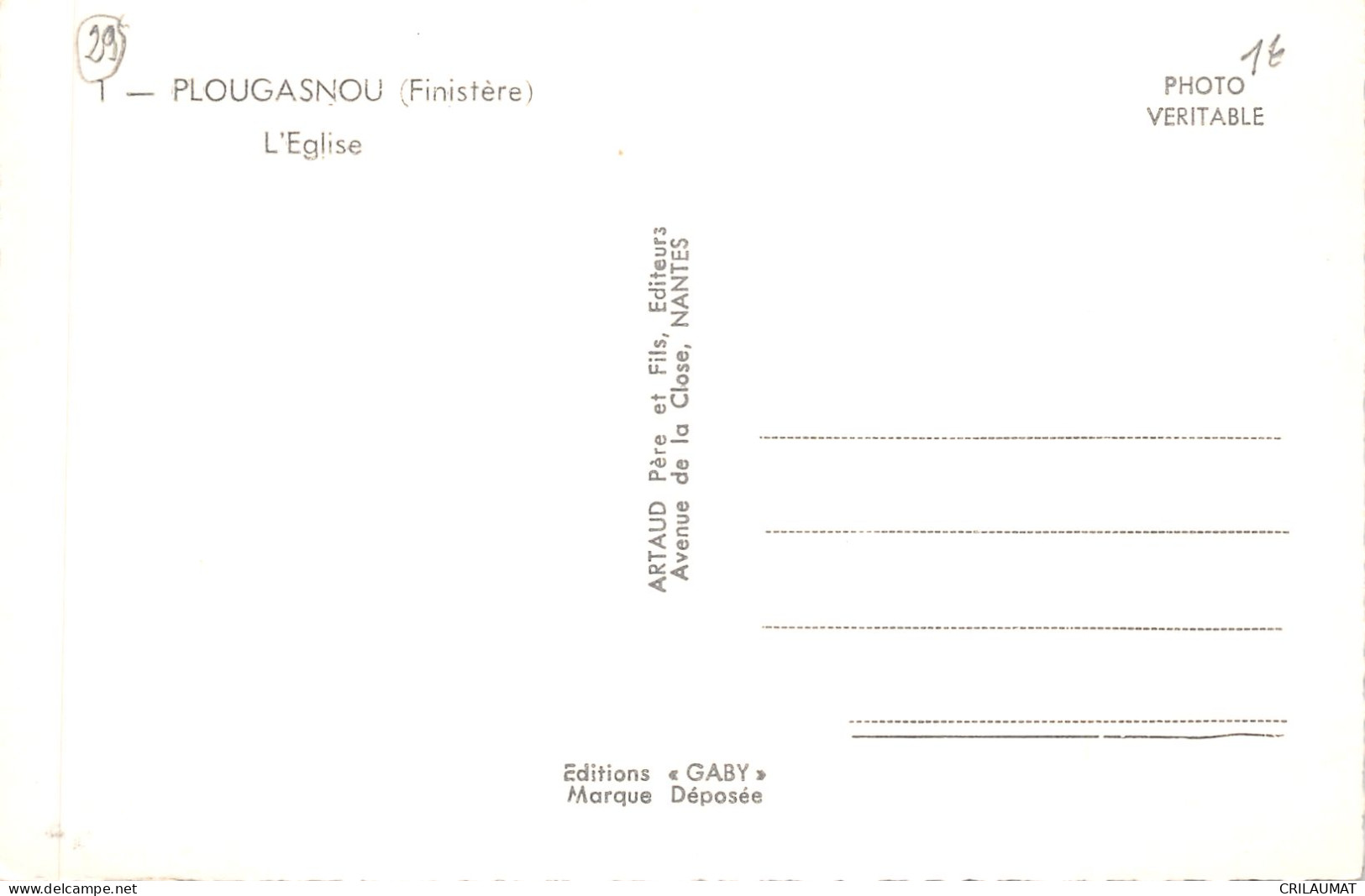 29-PLOUGASNOU-N°6036-C/0345 - Plougasnou