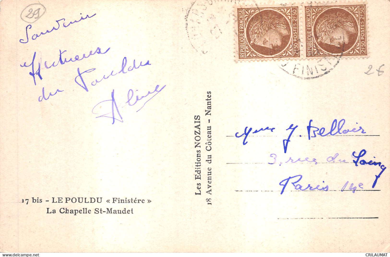 29-LE POULDU-N°6036-C/0147 - Le Pouldu