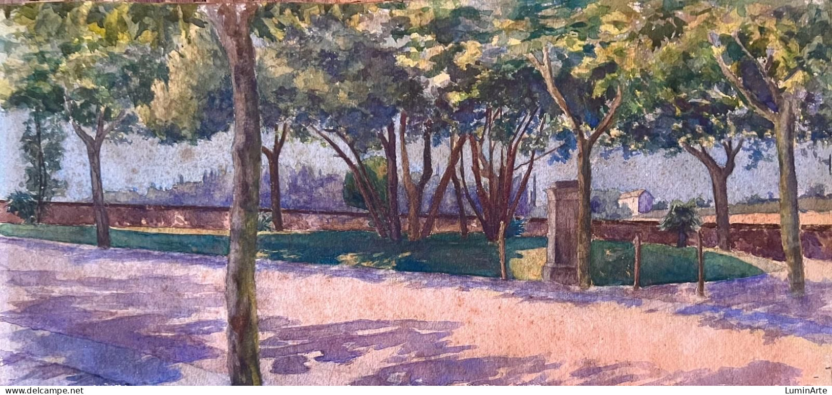 Parco Pubblico 1900 "Public Park" - Oils