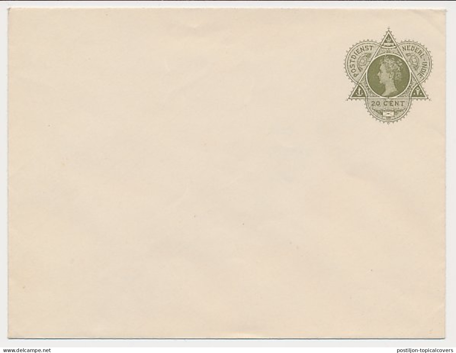Ned. Indie Envelop G. 28 - Nederlands-Indië