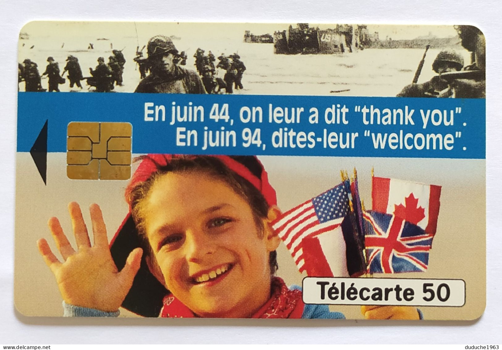 Télécarte France - Débarquement Welcome - Ohne Zuordnung