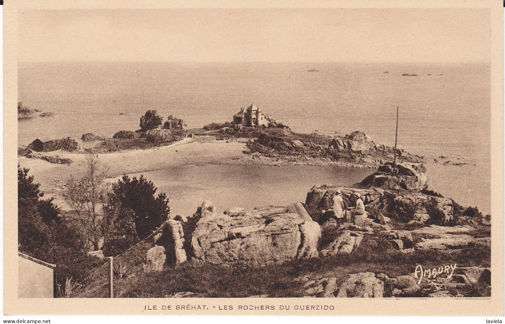 22 ILE DE BREHAT - Les Rochers Du Guerzido - Ile De Bréhat