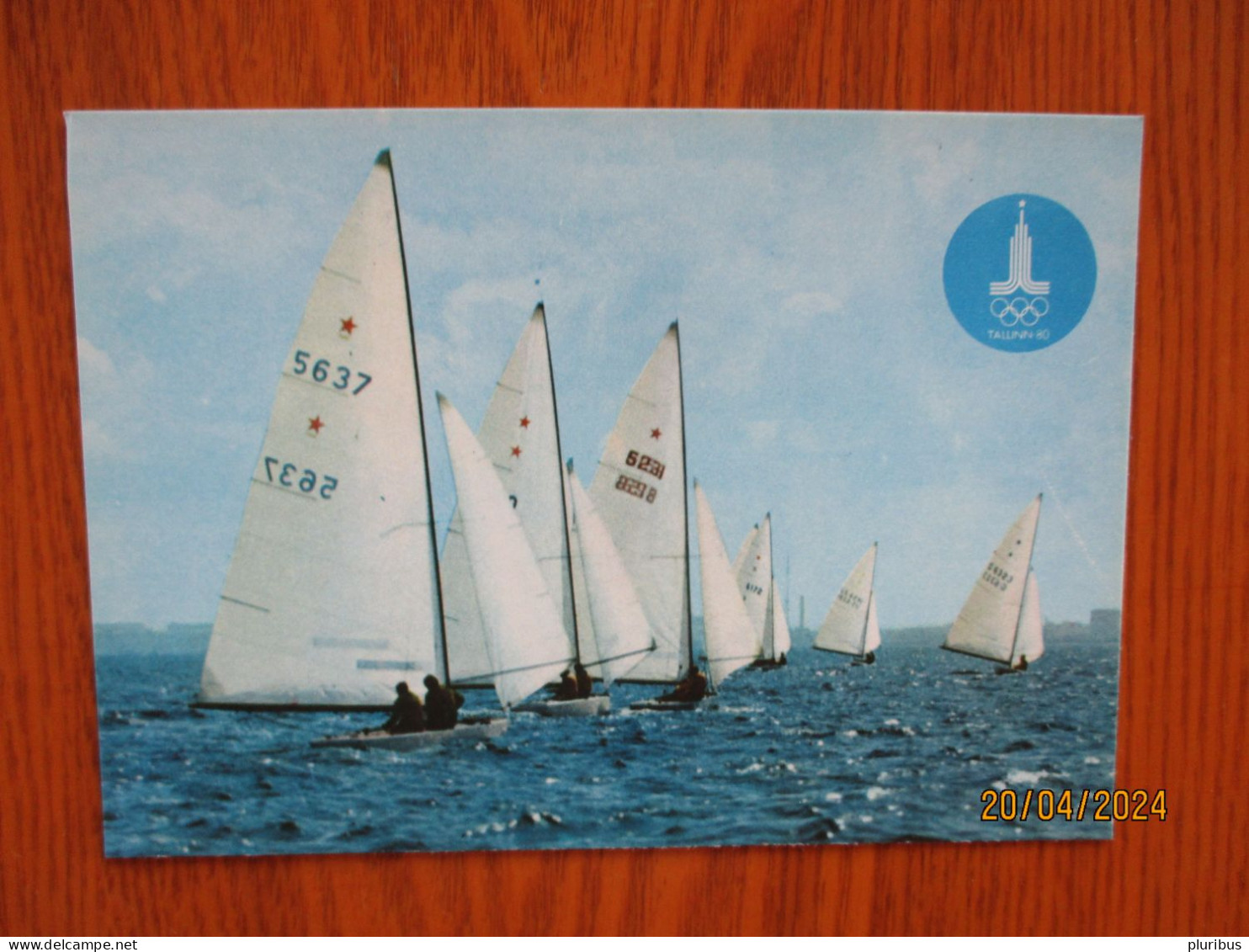 1980 MOSCOW OLYMPICS TALLINN YACHTING REGATTA POSTCARD , STAR BOAT - Olympische Spelen