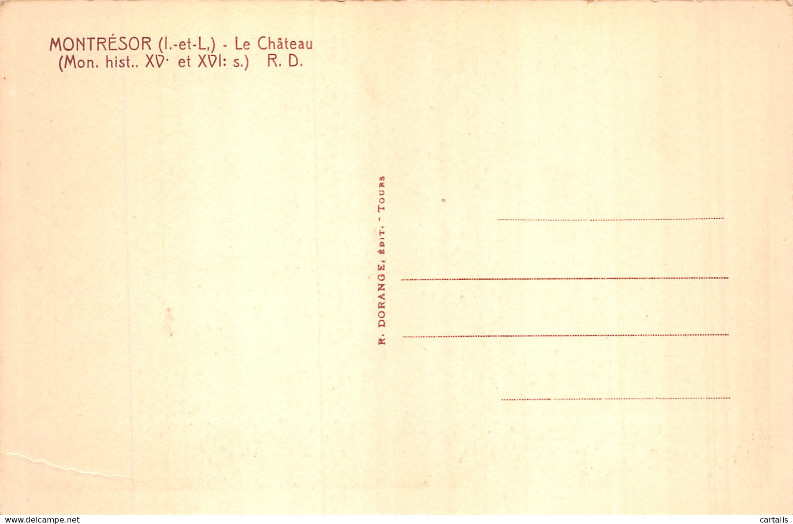 37-MONTRESOR-N°C-4380-D/0259 - Montrésor