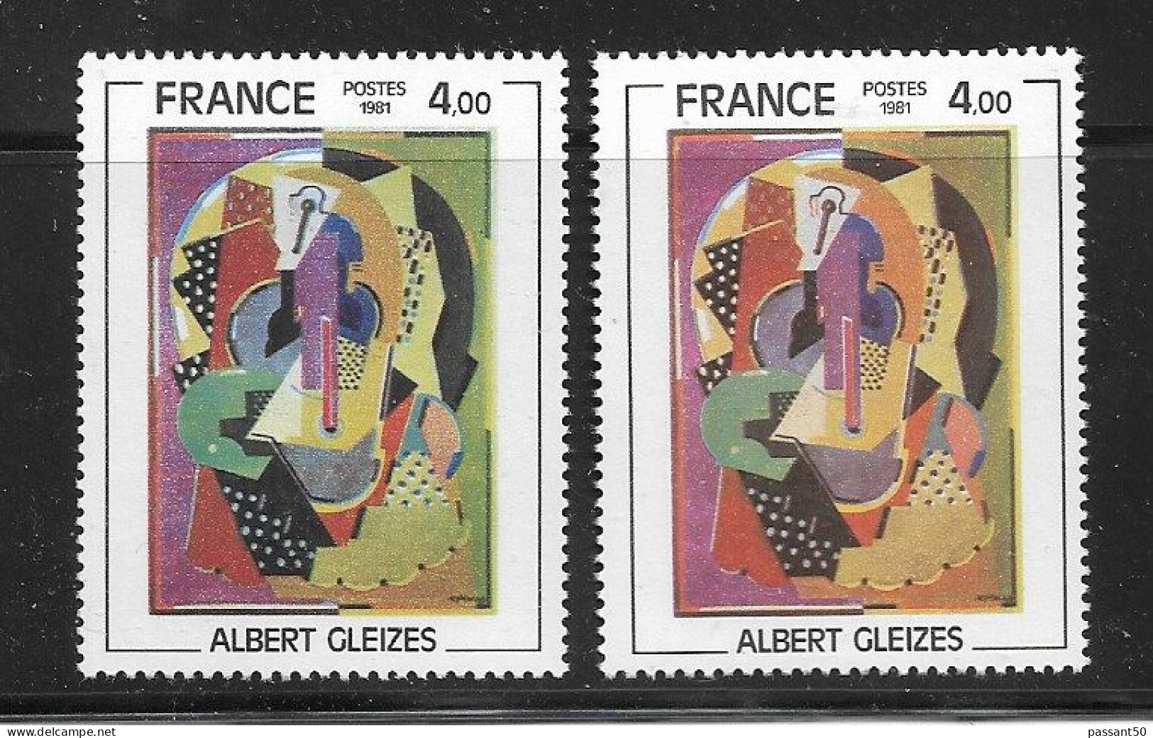 Gleizes YT 2137 + B : Le Normal ( Ocre ) + Le Vert. Superbe, Voir Le Scan. Cotes YT : 2.30 € + 12 € = 14.30 €. - Unused Stamps