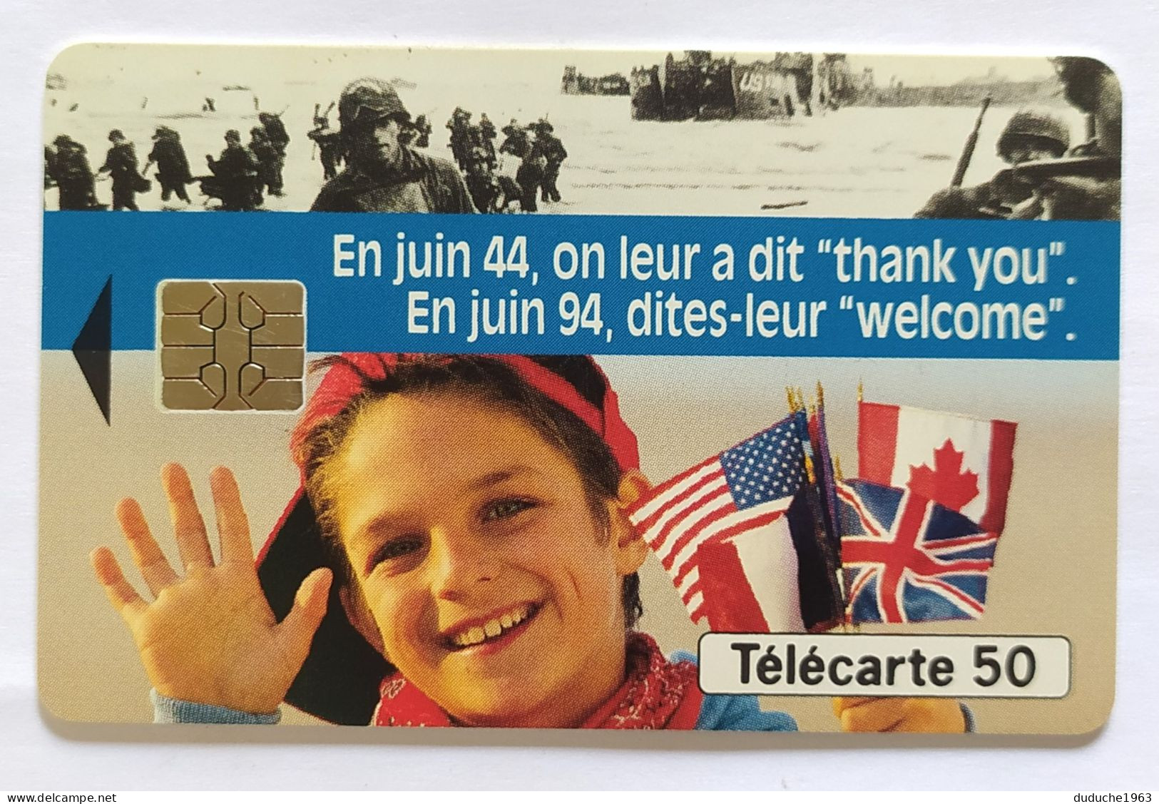 Télécarte France - Débarquement Welcome - Unclassified