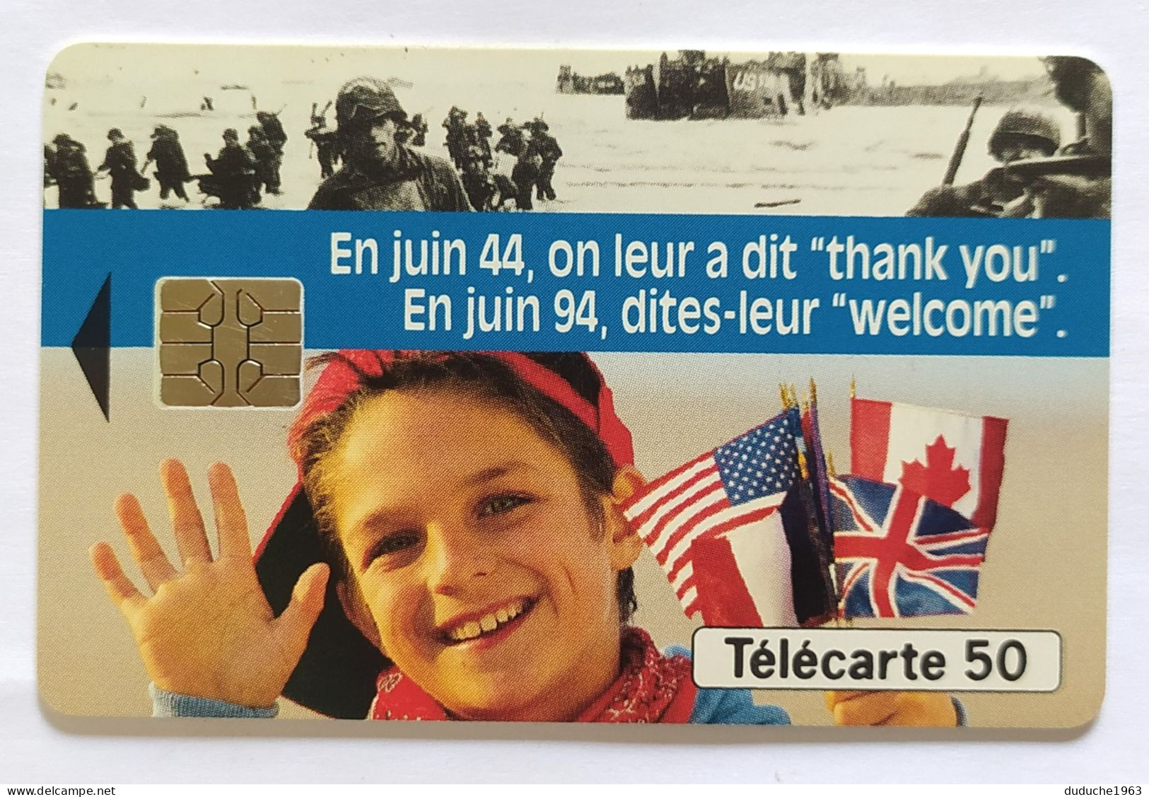 Télécarte France - Débarquement Welcome - Sin Clasificación