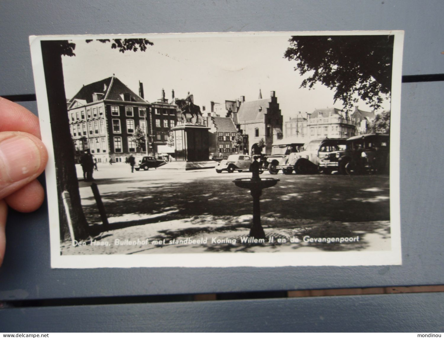 Cpsm Den Haag, Buitenhof Met Standbeeld Koning Willen II En De Gevangenpoort 1959 - Den Haag ('s-Gravenhage)