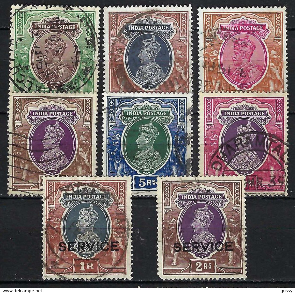 INDE ANGLAISE Ca.1927-47: Lot D' Obl. - 1911-35 Koning George V