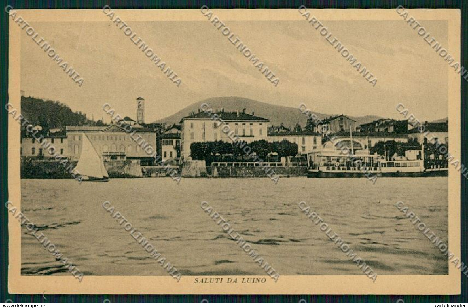 Varese Luino Battello Cartolina QK1927 - Varese