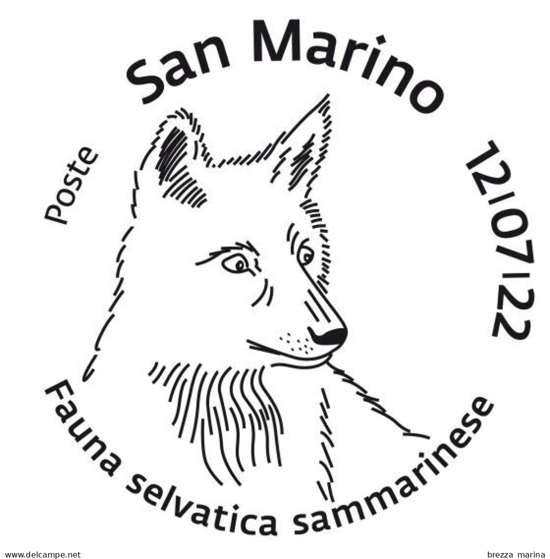 SAN MARINO - Usato - 2022 - Fauna Selvatica Sammarinese - Lupo - 2.00 - Oblitérés