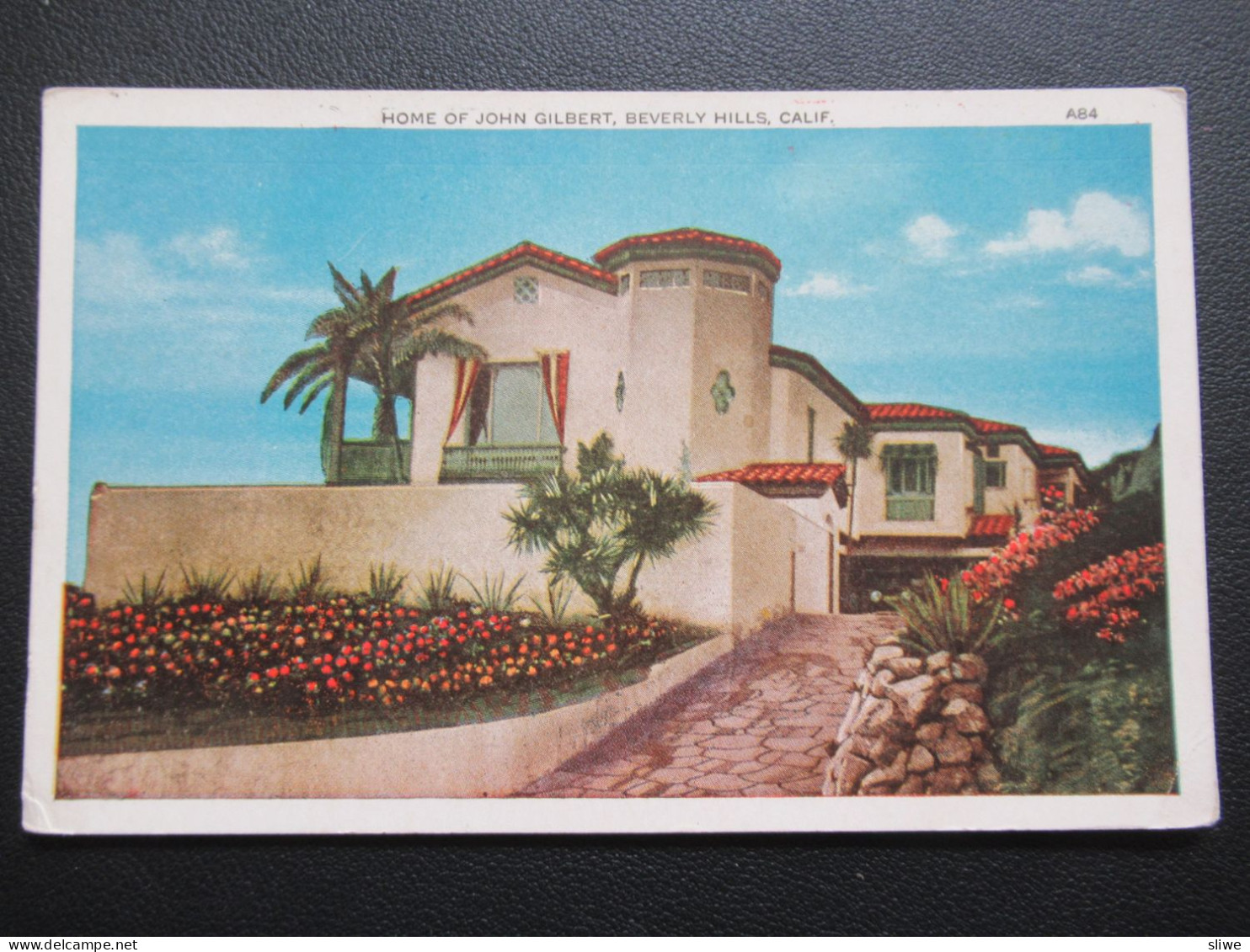 Postkaart Home Of John Gilbert, Beverly Hills - Los Angeles