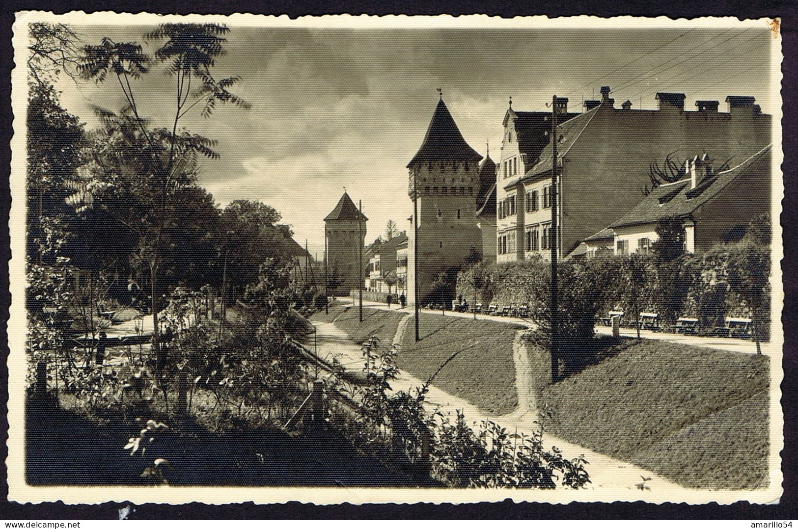 Romania Foto Fischer AK Used 1939 Hermannstadt Sibiu Nagyszeben - Turnurile De Aparare - Roumanie