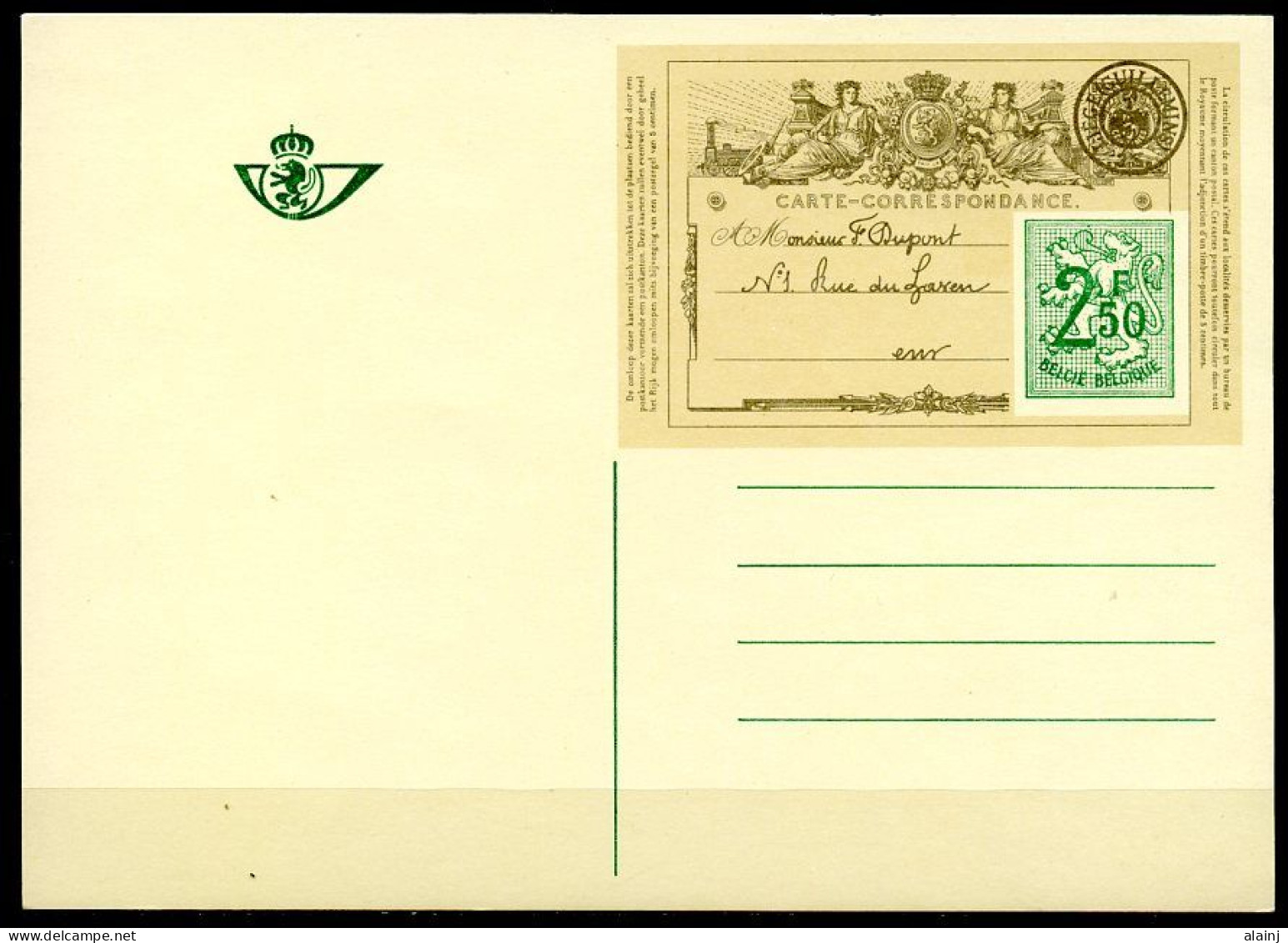 BE   BK 1     XX    --    Centenaire Carte Postale - Illustrierte Postkarten (1971-2014) [BK]
