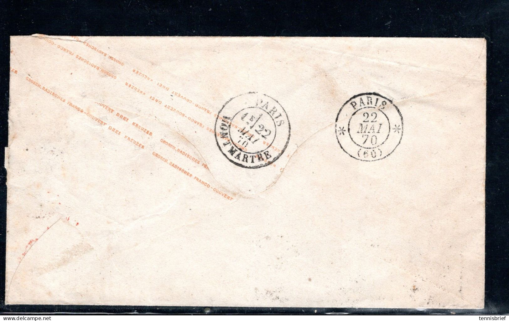 3 KR. Paar, Auf GA -Umschlag 3 Kr. ,klar  " HEIDELBERG " Nach Paris ,gute Erhaltung #140 - Lettres & Documents