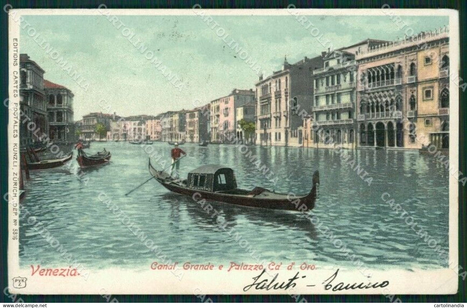 Venezia Città Gondola Cartolina ZKM8612 - Venezia (Venice)