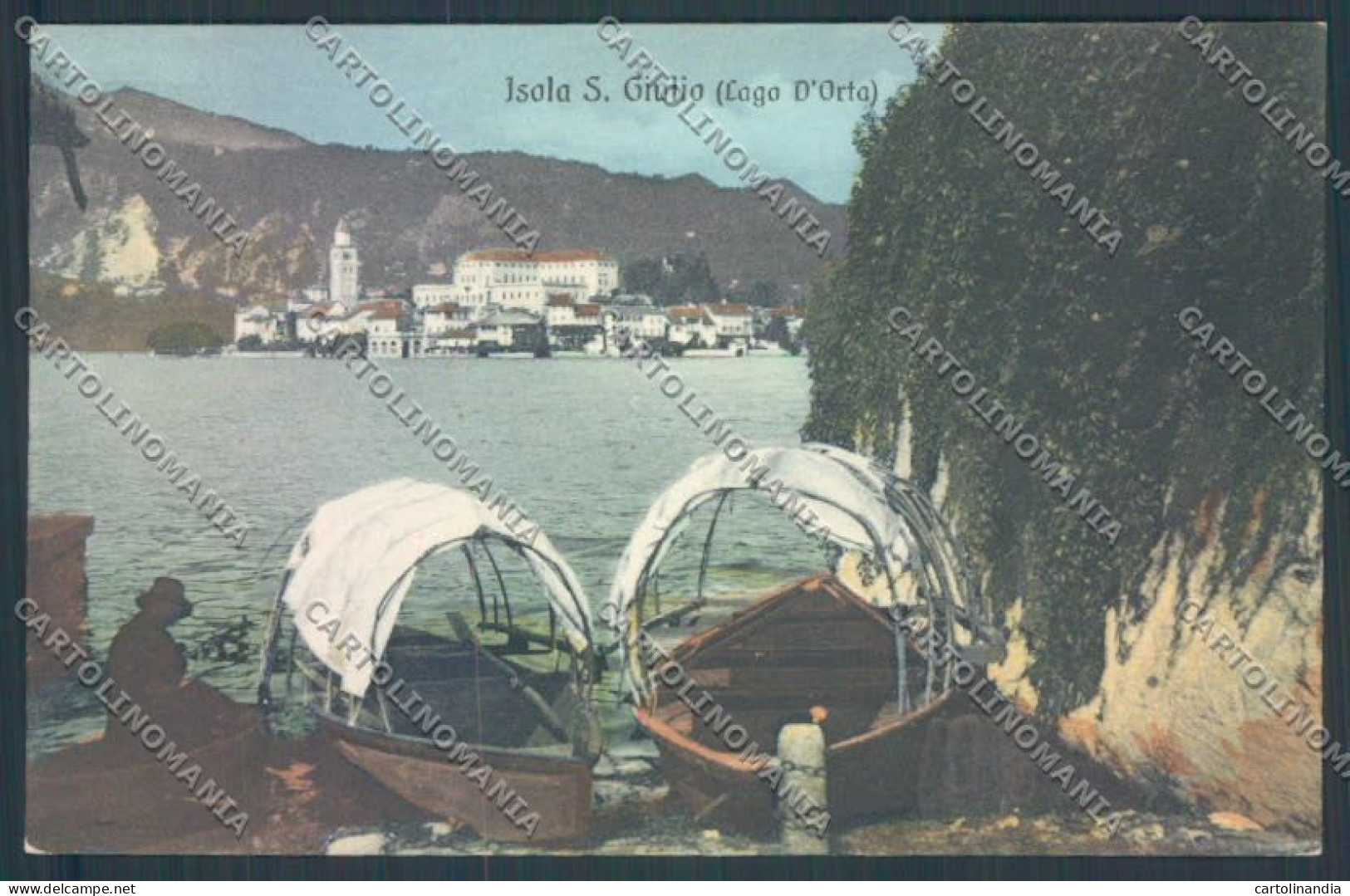 Verbania Orta Barca Cartolina ZQ7423 - Verbania