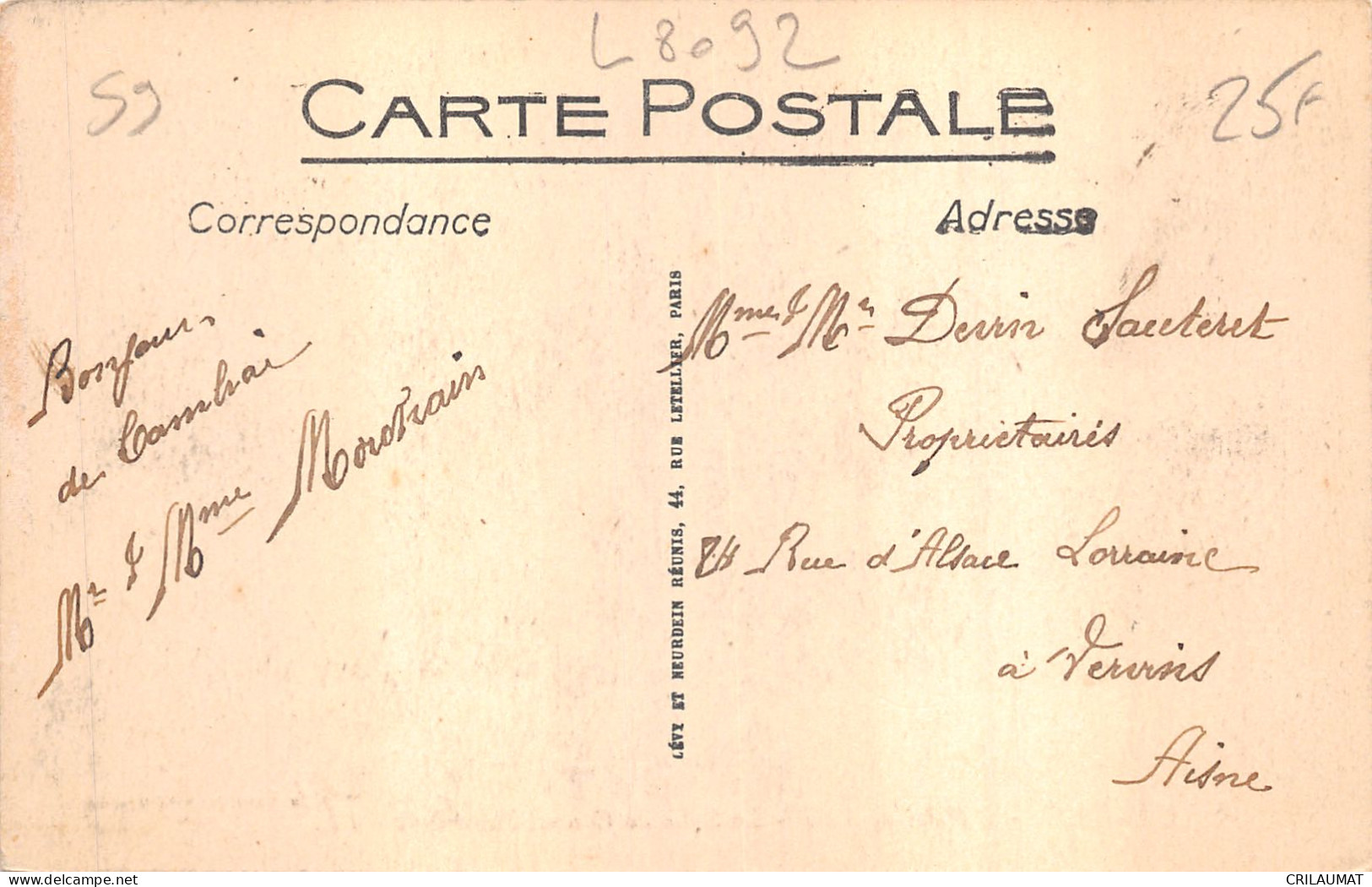 59-CAMBRAI-N°6038-D/0165 - Cambrai