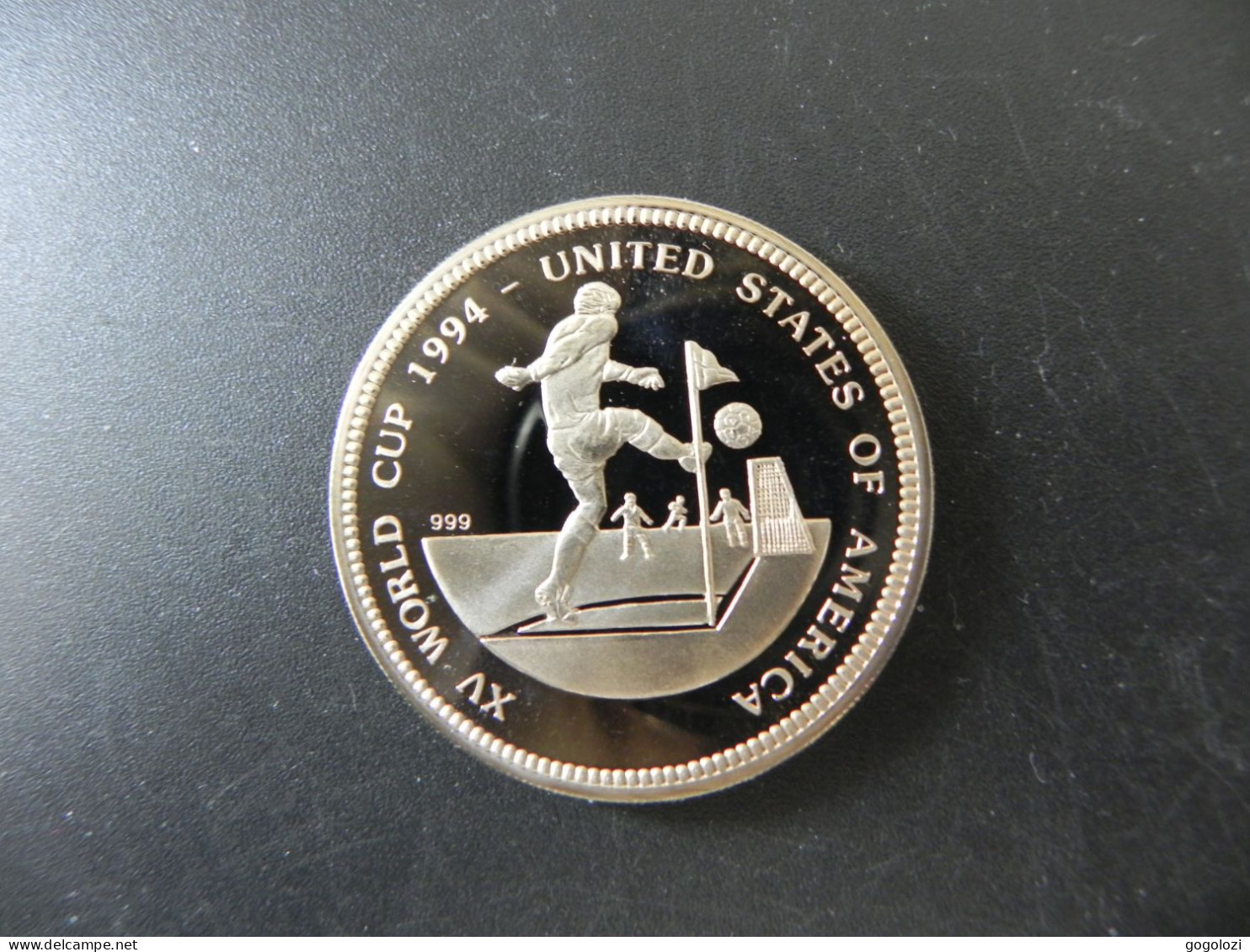 Uganda 1000 Shillings 1994 - Football World Cup USA 1994 - Ouganda