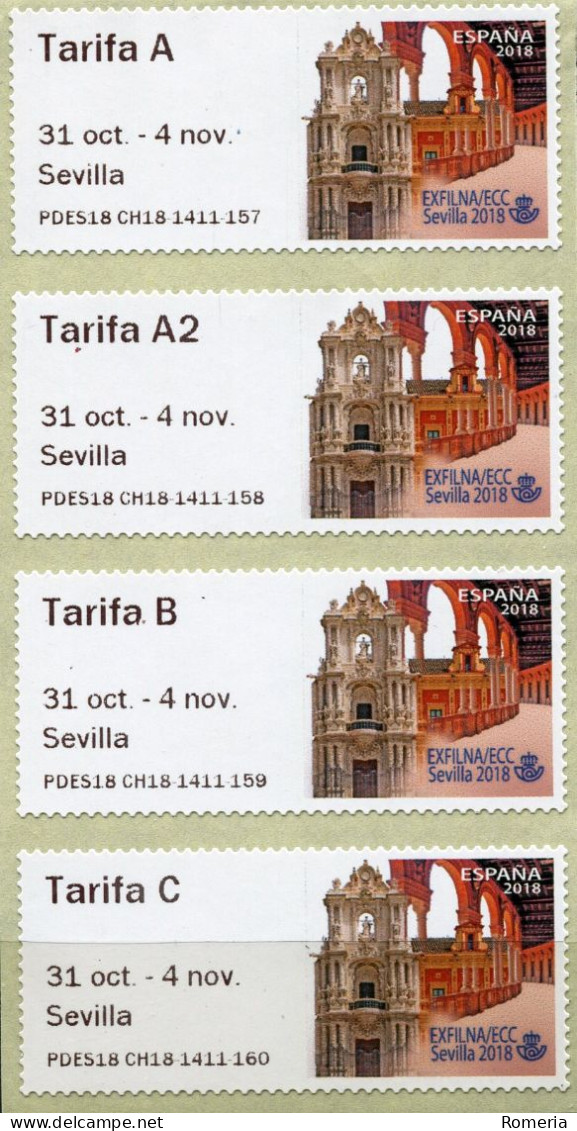 Espagne - 2018 - Sévilla - 31 Oct - 4 Nov - Exfilna ECC - Machine Labels [ATM]