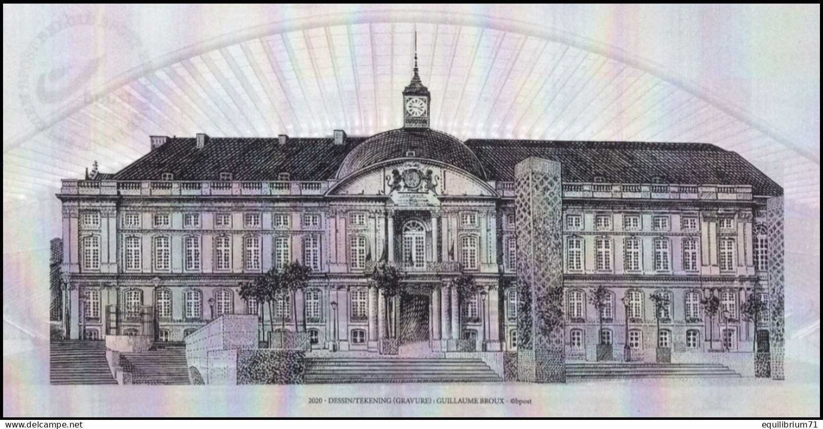 Feuillet NB/ZW Velletje** - 4929(BL289) - Place De Liège / Pleinen Van Luik - Palais Des Princes-évêques - Foglietti B/N [ZN & GC]