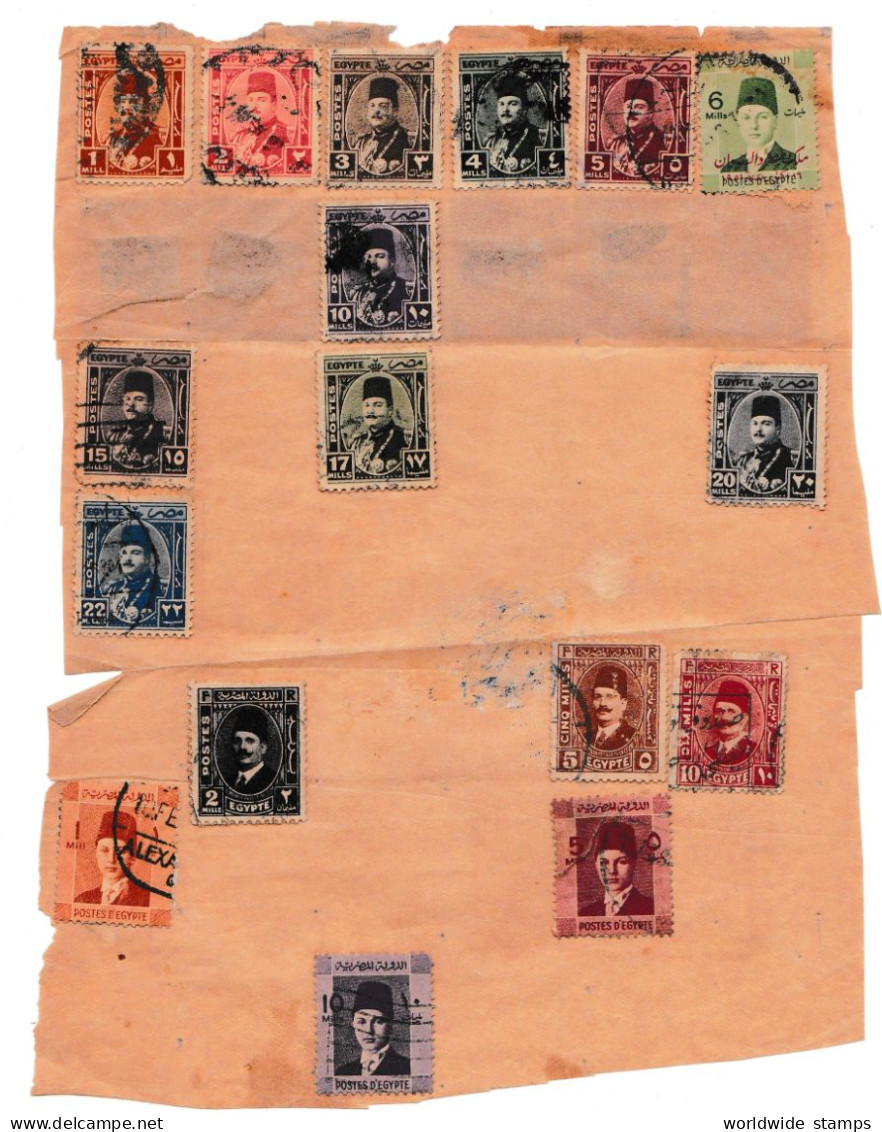 Egypt Stamps 1937-1944 USED STAMPS. - Usados